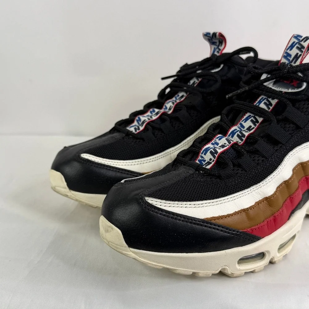 Nike Air Max 95 TT PRM Black Ale Brown Gym‎ Red AJ4077-002 Mens Size 12